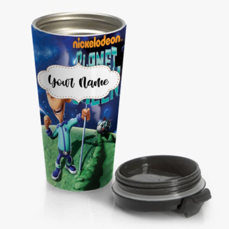 Pastele Planet Sheen Custom Personalized Name Stainless Steel Travel Mug