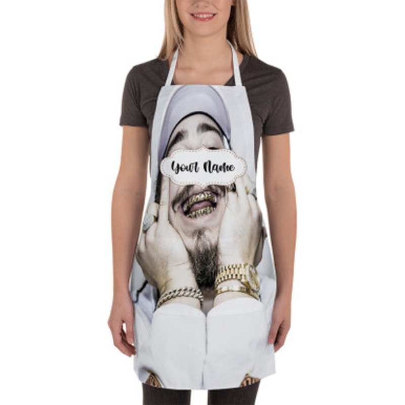 Pastele Post Malone Custom Personalized Name Kitchen Apron
