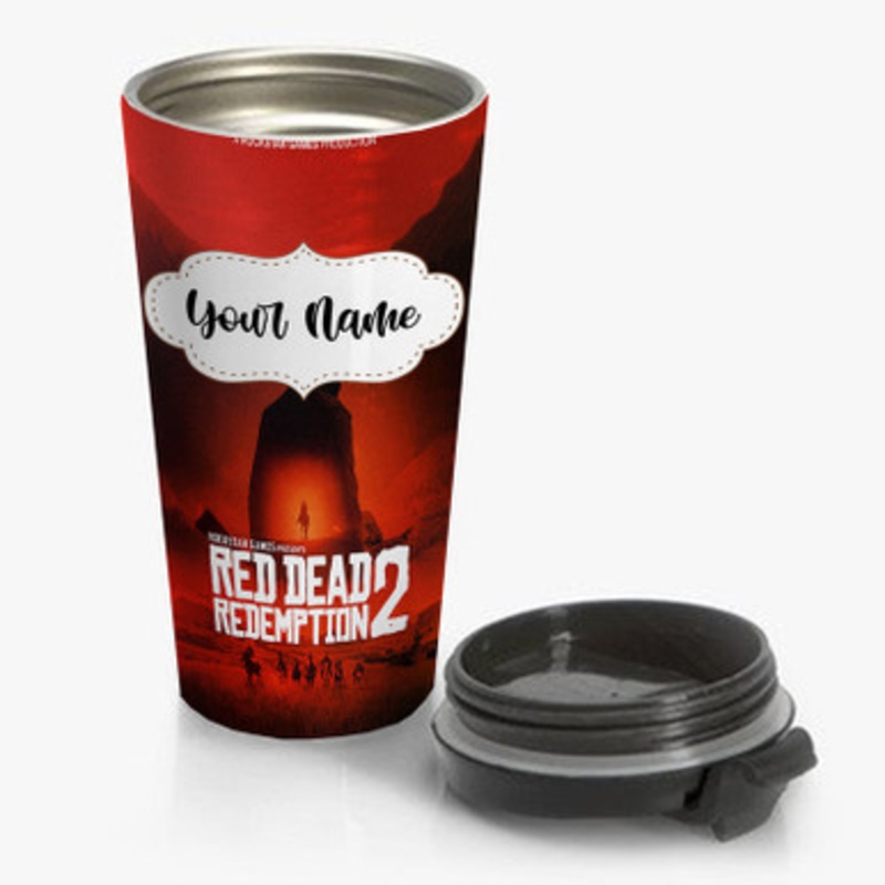 Pastele Red Dead Redemption 2 Custom Personalized Name Stainless Steel Travel Mug