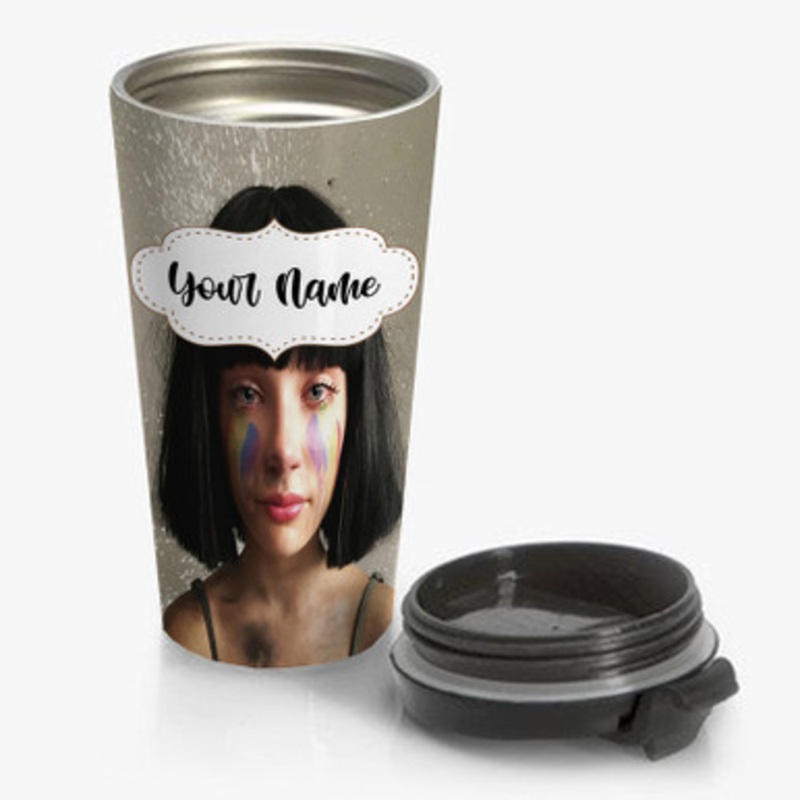 Pastele Sia The Greatest Custom Personalized Name Stainless Steel Travel Mug
