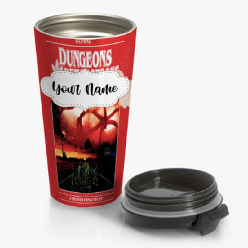 Pastele Stranger Things Dungeons Dragons Custom Personalized Name Stainless Steel Travel Mug