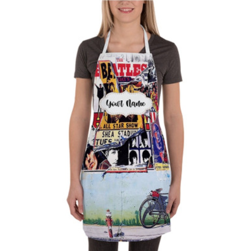 Pastele The Beatles Anthology Custom Personalized Name Kitchen Apron