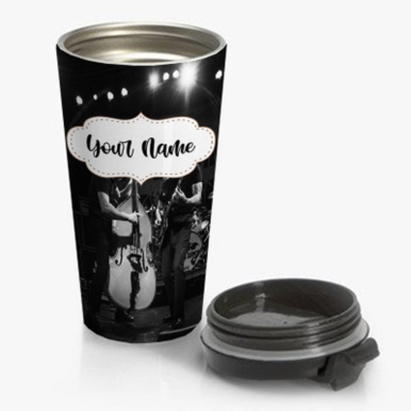 Pastele Tiger Army Custom Personalized Name Stainless Steel Travel Mug