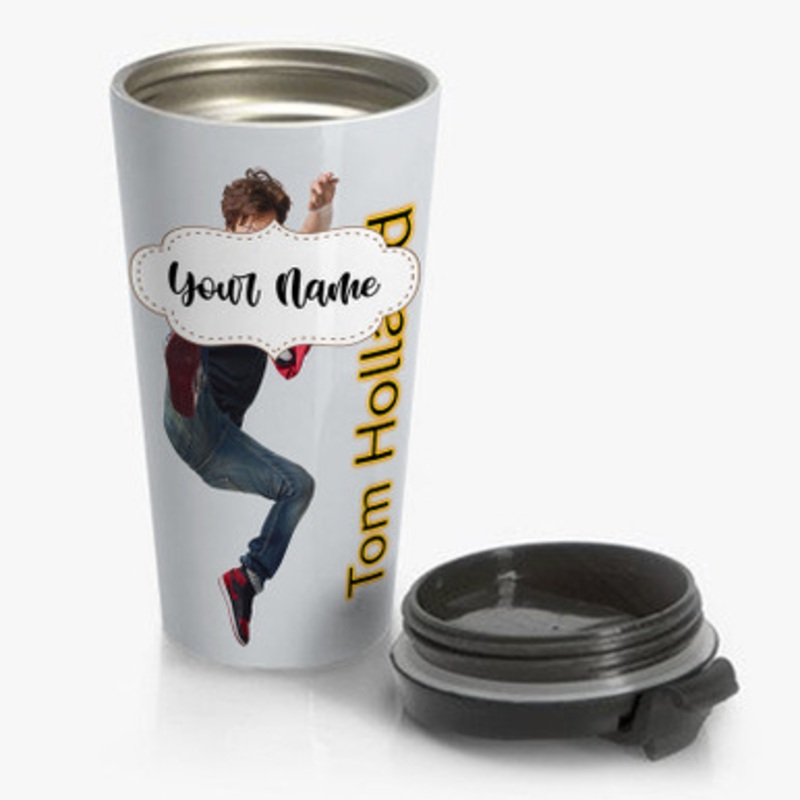 Pastele Tom Holland Custom Personalized Name Stainless Steel Travel Mug