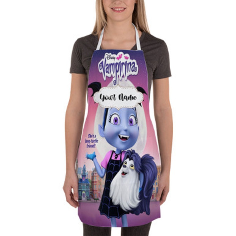 Pastele Vampirina Custom Personalized Name Kitchen Apron