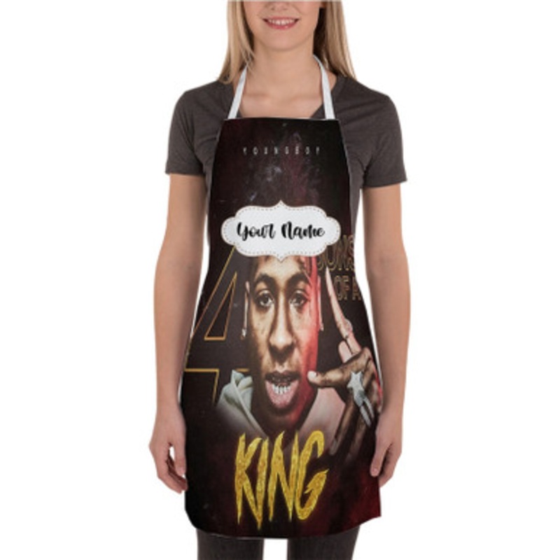Pastele Youngboy Never Broke Again 4 Sons of a King Custom Personalized Name Kitchen Apron