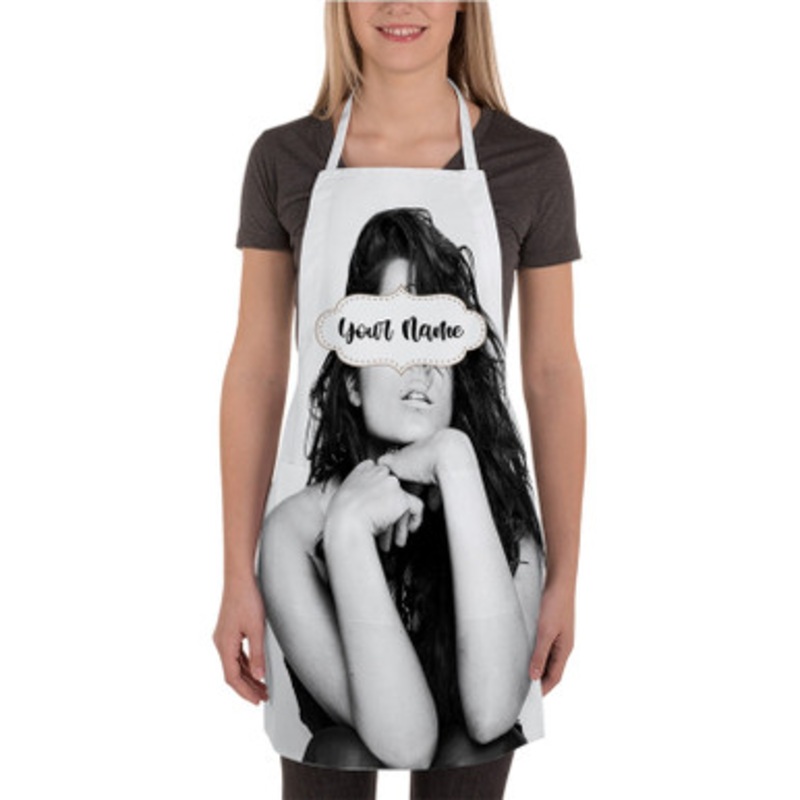 Pastele Bebe Rexha Custom Personalized Name Kitchen Apron