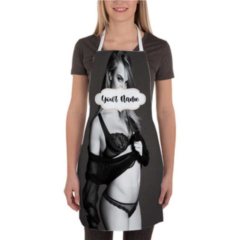 Pastele Cara Delevingne Custom Personalized Name Kitchen Apron