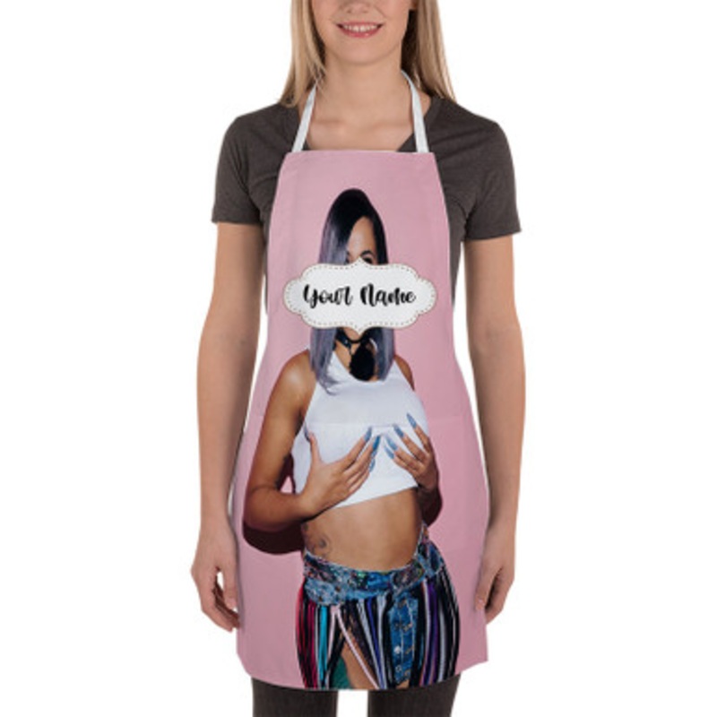 Pastele Cardi B Art Custom Personalized Name Kitchen Apron