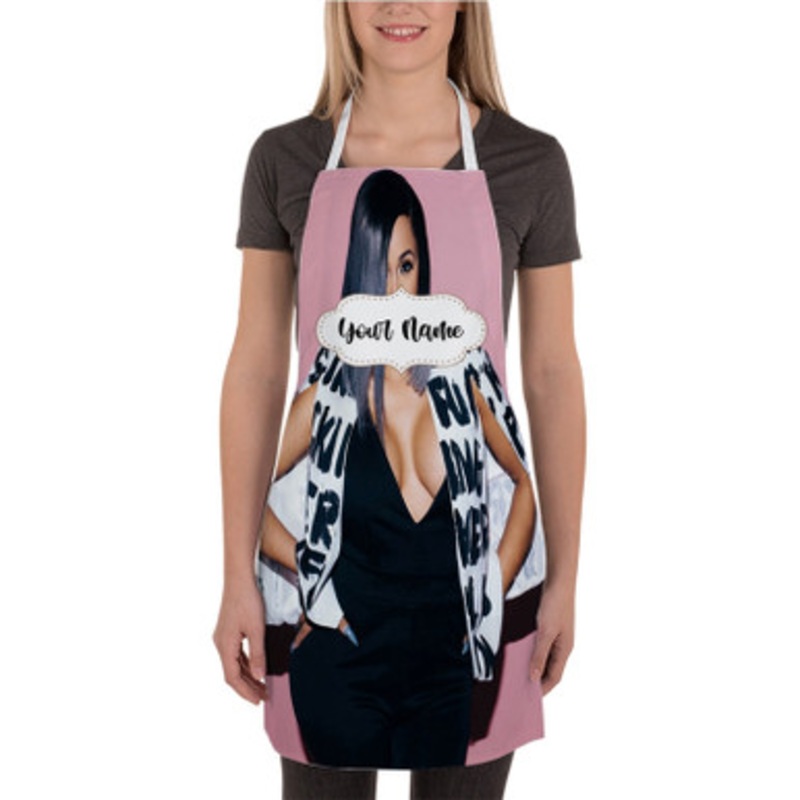 Pastele Cardi B Music Custom Personalized Name Kitchen Apron