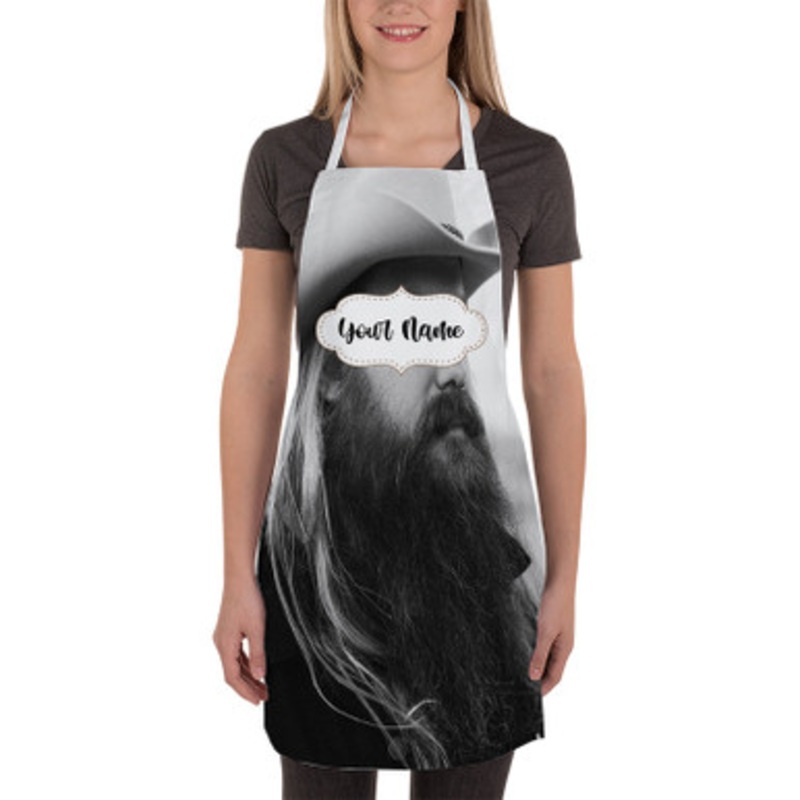 Pastele Chris Stapleton Custom Personalized Name Kitchen Apron