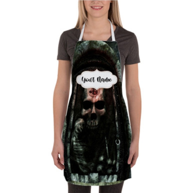 Pastele Dark Brotherhood Sanctuary Skyrim Elder Scrolls Custom Personalized Name Kitchen Apron