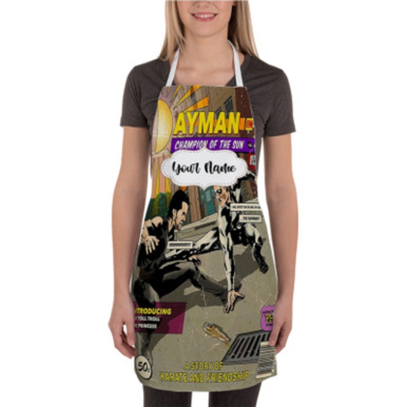 Pastele Dayman in Champion Of The Sun New Custom Personalized Name Kitchen Apron