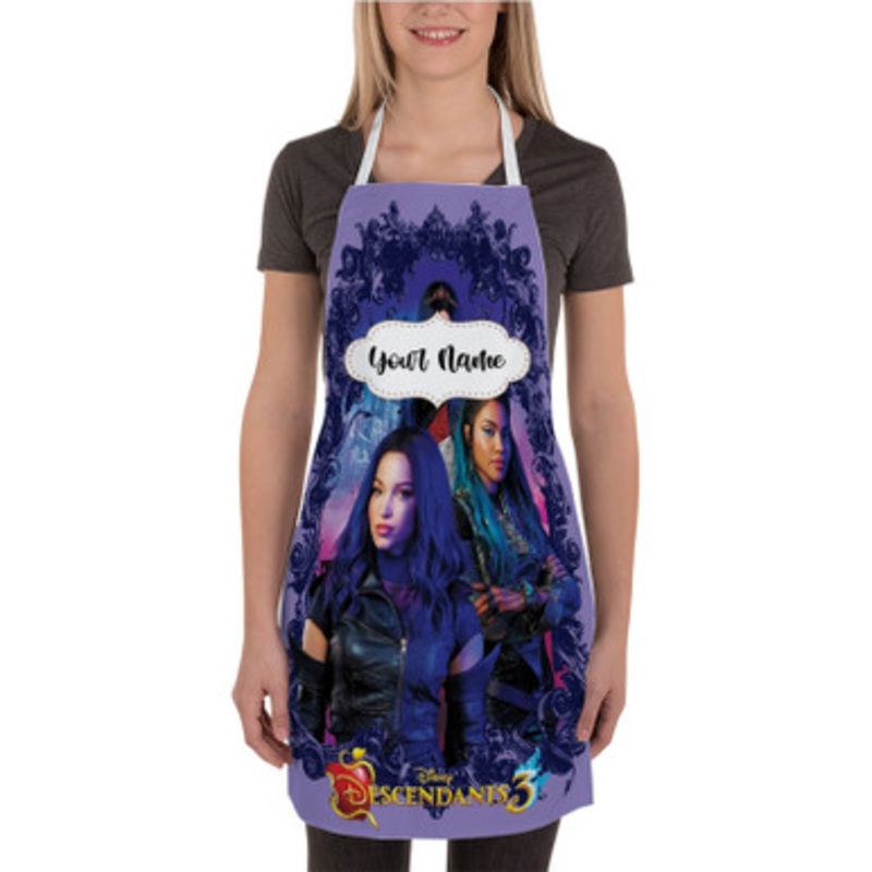 Pastele Disney Descendants 3 Custom Personalized Name Kitchen Apron