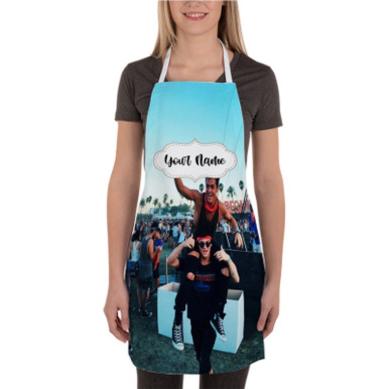 Pastele Dolan Twins Art New Custom Personalized Name Kitchen Apron
