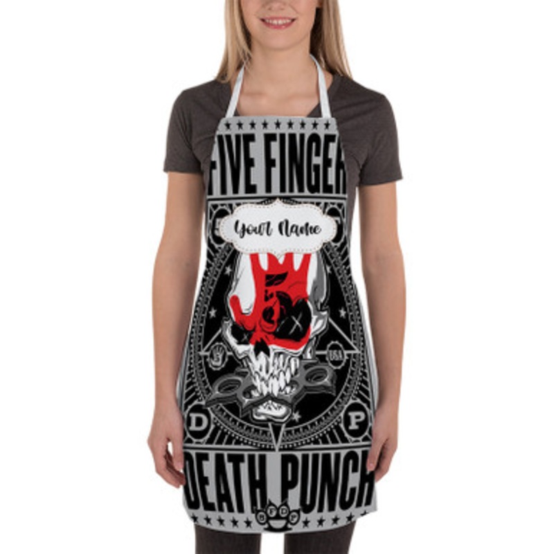 Pastele Five Finger Death Punch Custom Personalized Name Kitchen Apron
