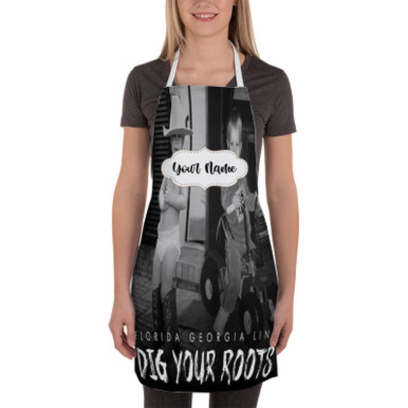 Pastele Florida Georgia Line Dig Your Roots Custom Personalized Name Kitchen Apron