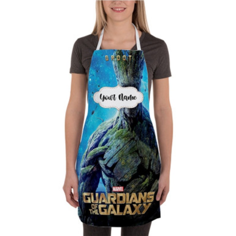 Pastele Groot Guardians of The Galaxy Custom Personalized Name Kitchen Apron