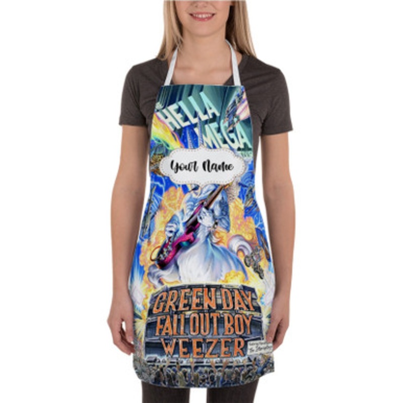 Pastele hella mega tour Custom Personalized Name Kitchen Apron
