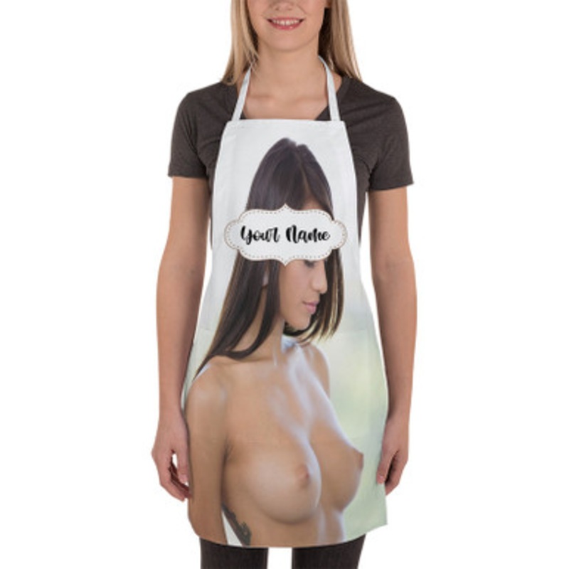 Pastele Janice Griffith Custom Personalized Name Kitchen Apron
