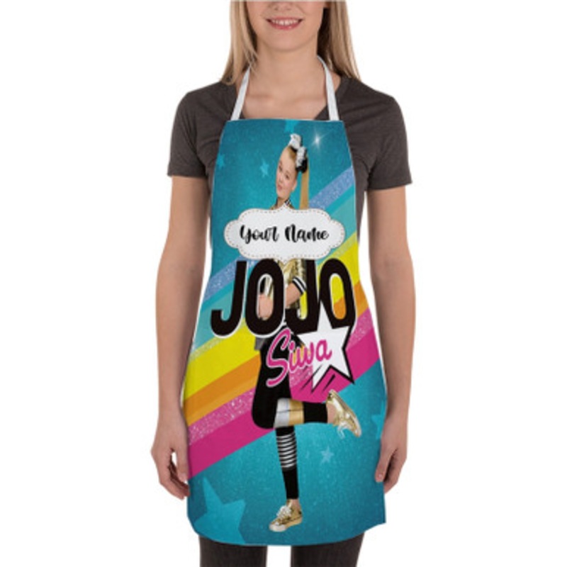 Pastele Jojo Siwa Top Custom Personalized Name Kitchen Apron