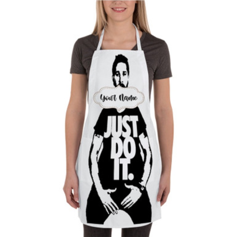 Pastele Just Do It Shia Labeouf Custom Personalized Name Kitchen Apron