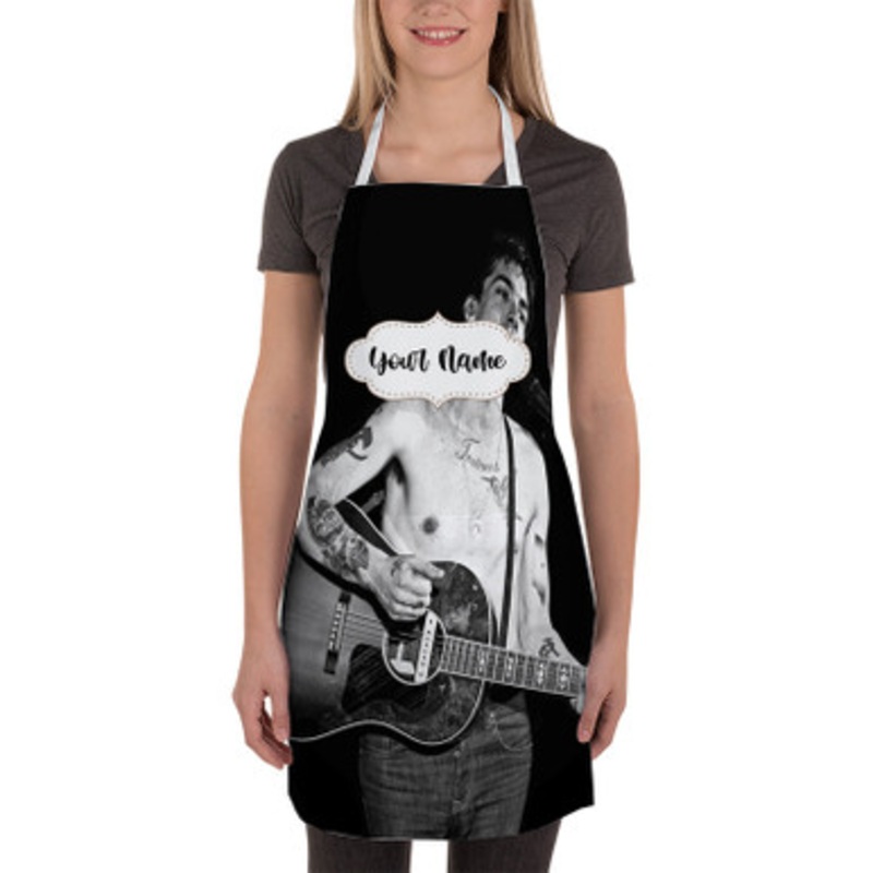 Pastele Justin Townes Earle Custom Personalized Name Kitchen Apron