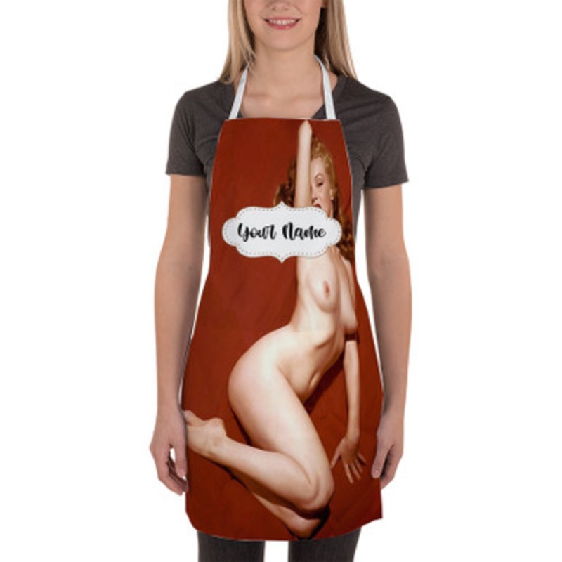 Pastele Kate Moss Art Custom Personalized Name Kitchen Apron