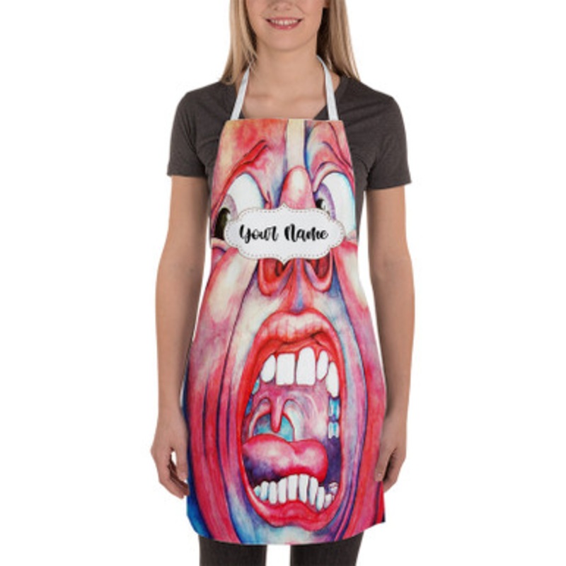 Pastele King Crimson Custom Personalized Name Kitchen Apron