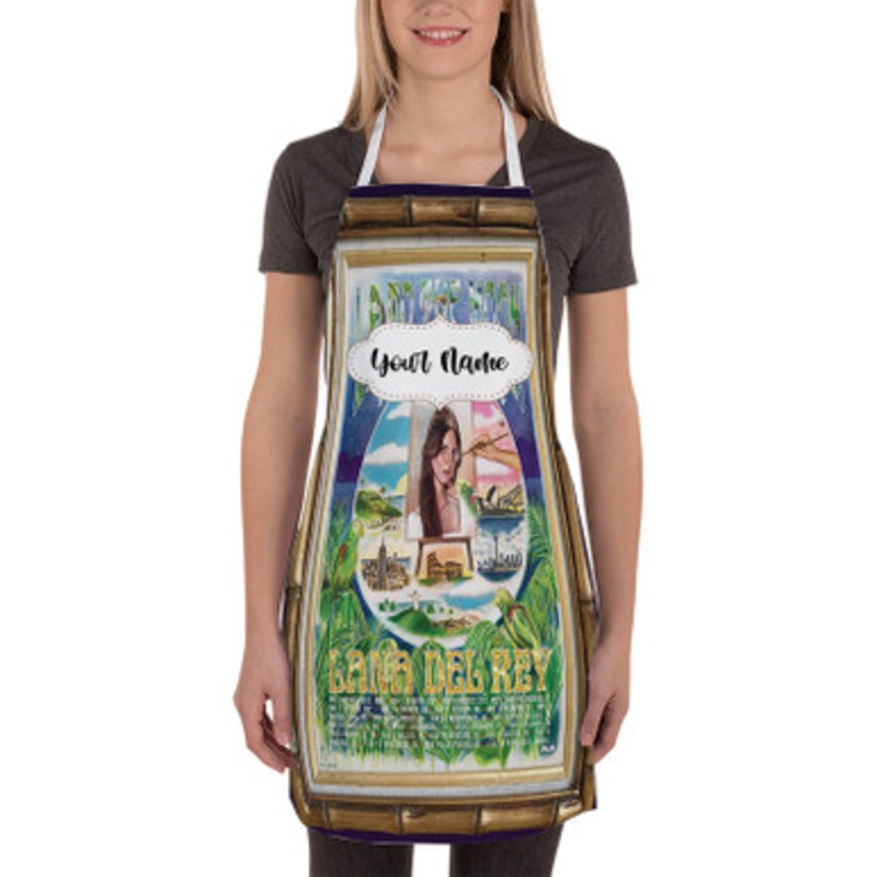 Pastele Lana Del Rey LA to the Moon Custom Personalized Name Kitchen Apron