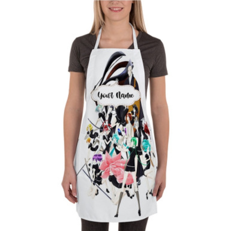Pastele Land of the Lustrous Custom Personalized Name Kitchen Apron