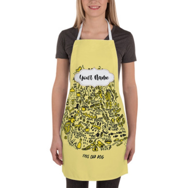 Pastele Mac De Marco This Old Dog Custom Personalized Name Kitchen Apron