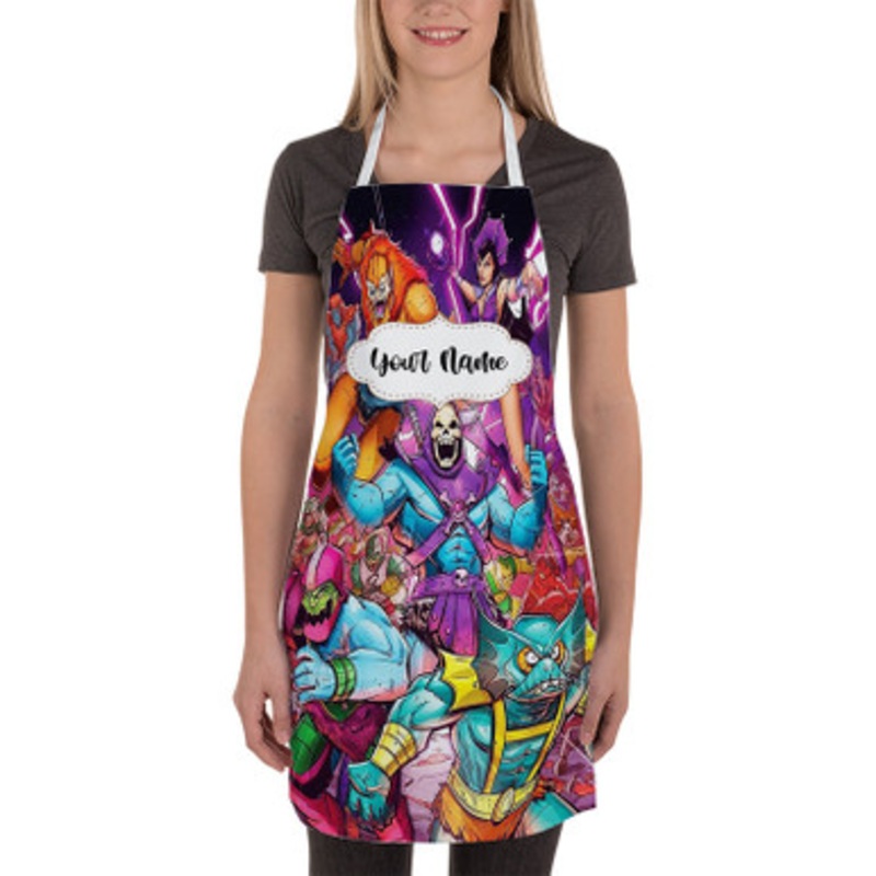 Pastele Masters of The Universe Custom Personalized Name Kitchen Apron