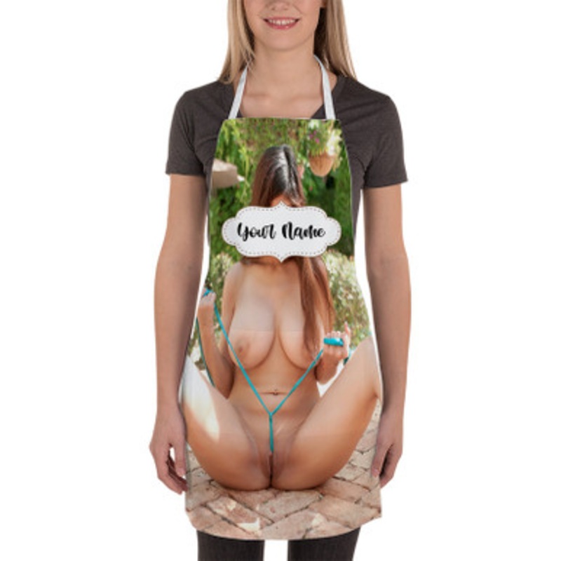 Pastele mia khalifa New Custom Personalized Name Kitchen Apron