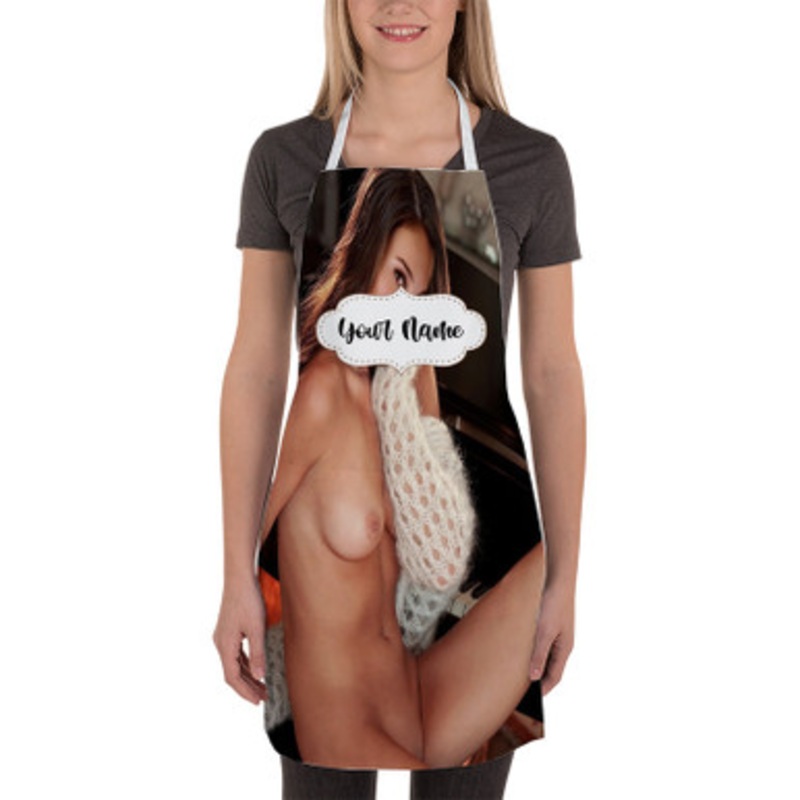 Pastele Natalie Portman Custom Personalized Name Kitchen Apron