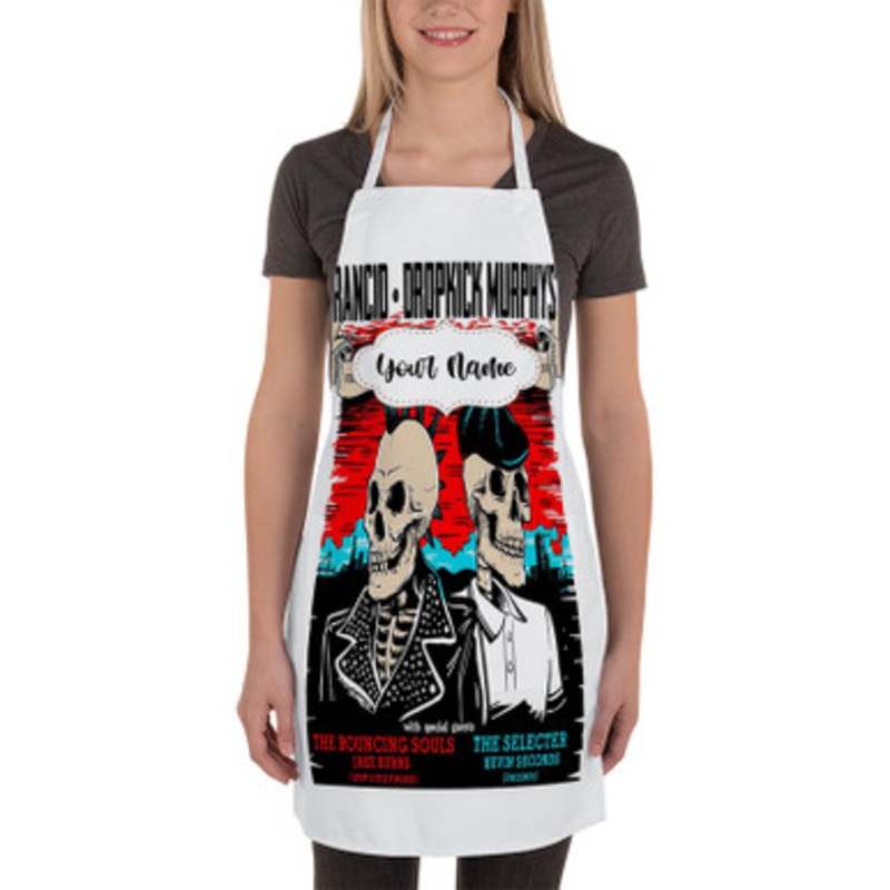 Pastele Rancid Dropkick Murphys Custom Personalized Name Kitchen Apron