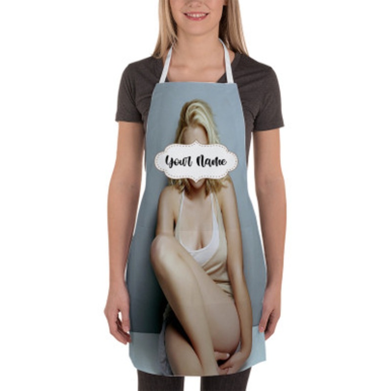Pastele Scarlett Johansson Custom Personalized Name Kitchen Apron