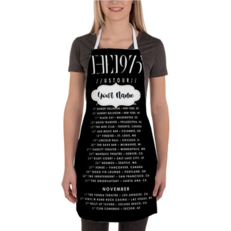 Pastele The 1975 US Tour Custom Personalized Name Kitchen Apron