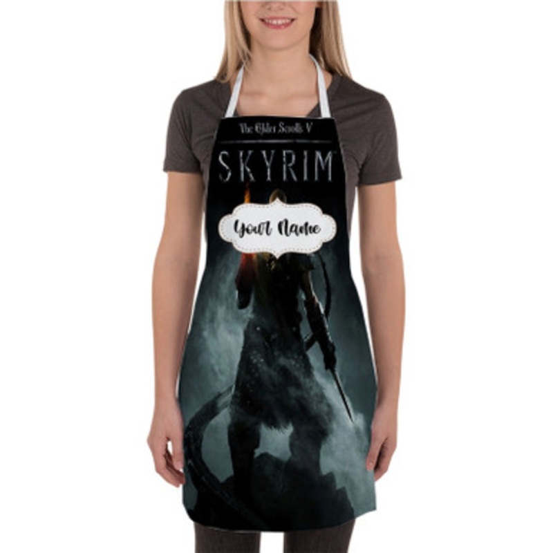 Pastele The Elder Scrolls V Skyrim Art New Custom Personalized Name Kitchen Apron