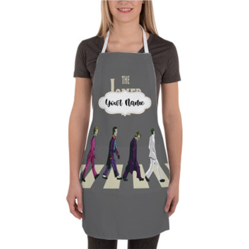 Pastele The Joker X The Beatles Custom Personalized Name Kitchen Apron