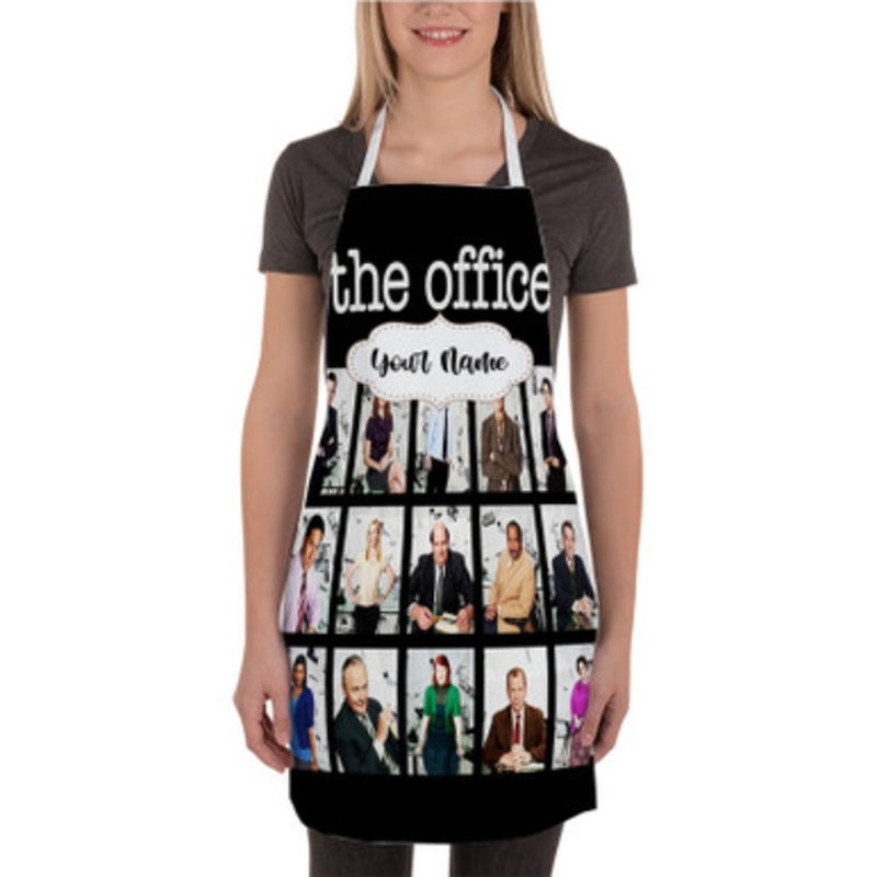 Pastele The Office TV Series Custom Personalized Name Kitchen Apron