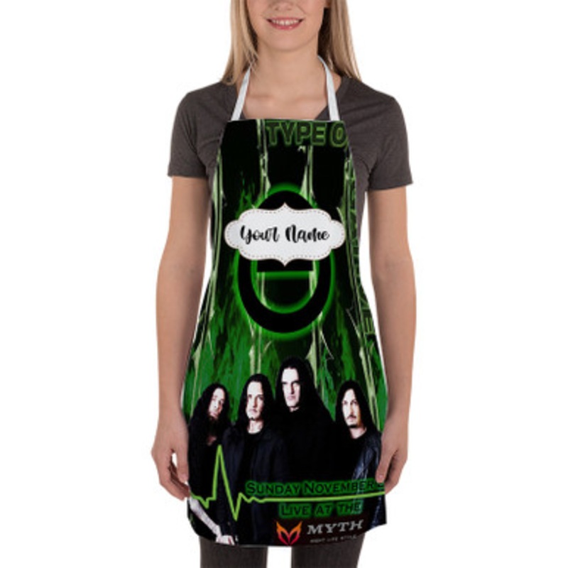 Pastele Type O Negative Art Custom Personalized Name Kitchen Apron