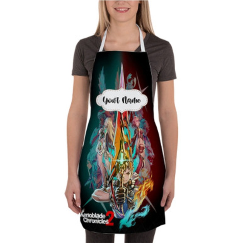 Pastele Xenoblade Chronicles 2 New Custom Personalized Name Kitchen Apron
