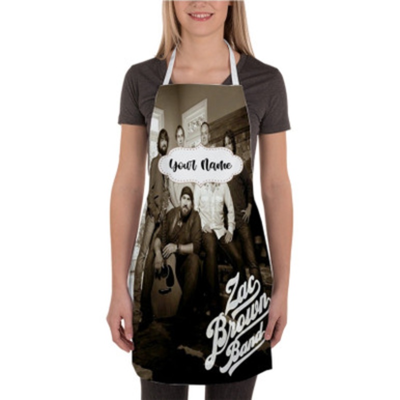 Pastele Zac Brown Band Custom Personalized Name Kitchen Apron