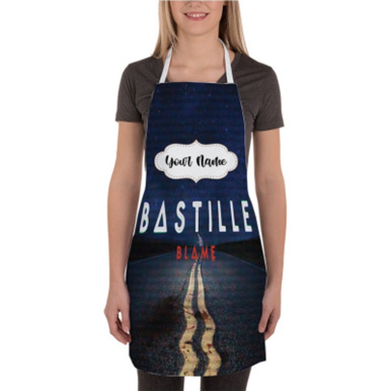Pastele Bastille Blame Custom Personalized Name Kitchen Apron