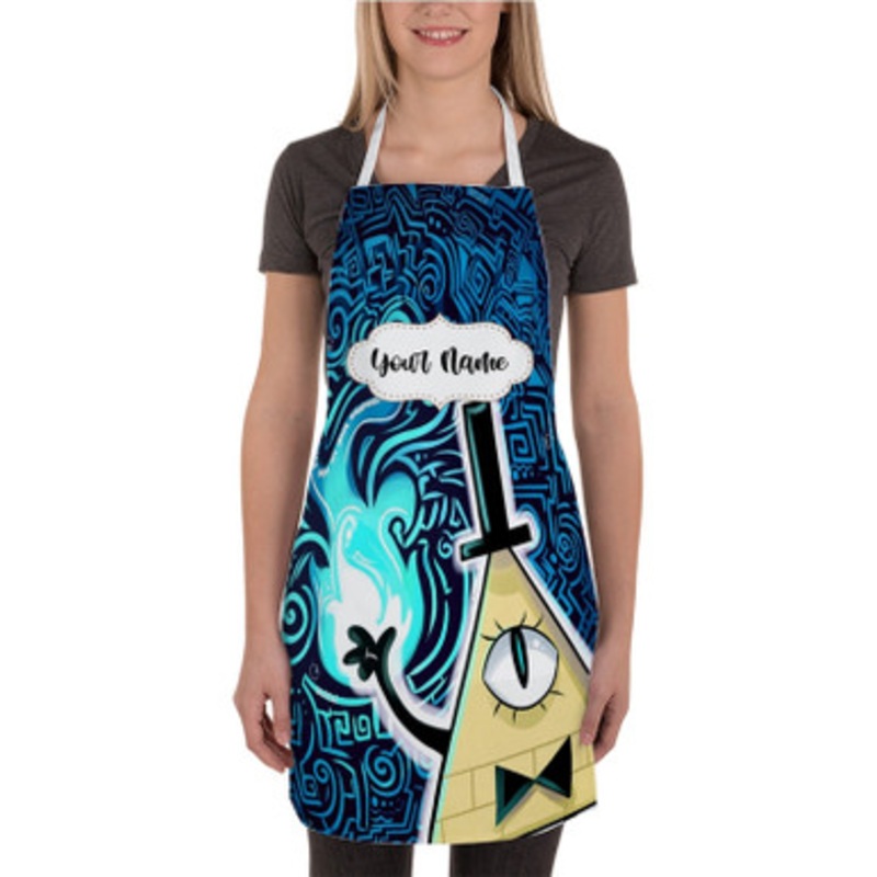 Pastele Bill Cipher Gravity Falls Custom Personalized Name Kitchen Apron