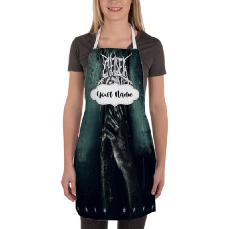 Pastele Chelsea Grin Custom Personalized Name Kitchen Apron