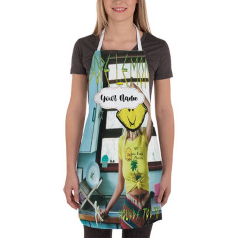 Pastele Dope Lemon Custom Personalized Name Kitchen Apron