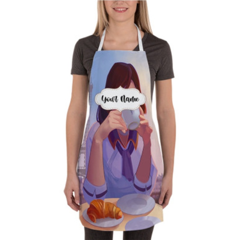 Pastele Elizabeth In Paris Bioshock Custom Personalized Name Kitchen Apron
