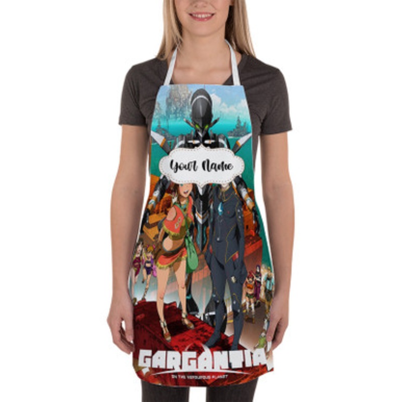 Pastele Gargantia on the Verdurous Planet Custom Personalized Name Kitchen Apron